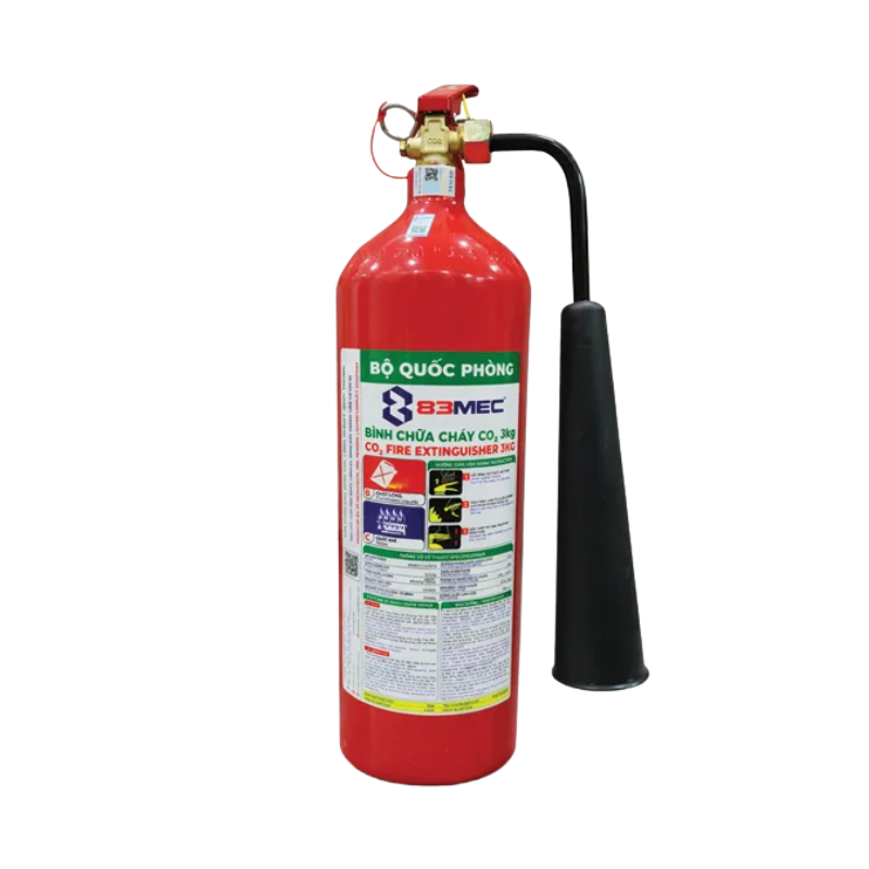 Bình chữa cháy CO2 3kg MT3 BQP 83 MEC