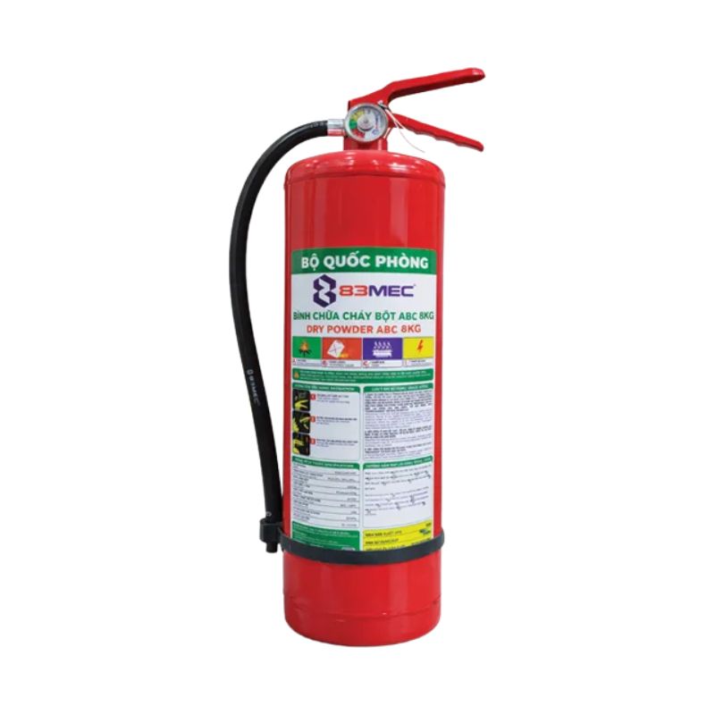 Bình Chữa Cháy Bột ABC 8kg Bộ Quốc Phòng (83MEC)