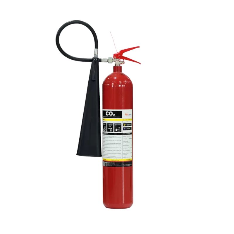 Bình chữa cháy khí CO2 5kg Vinafoam MC5 (Tem kiểm định)
