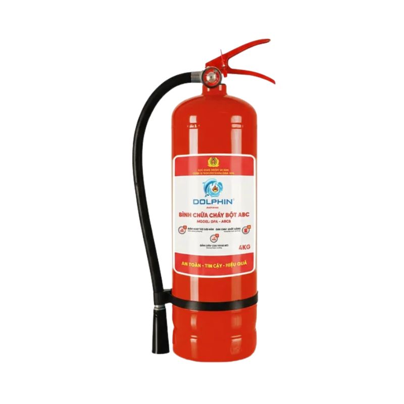 Bình chữa cháy bột ABC 4kg Dolphin (DPA-ABC4)