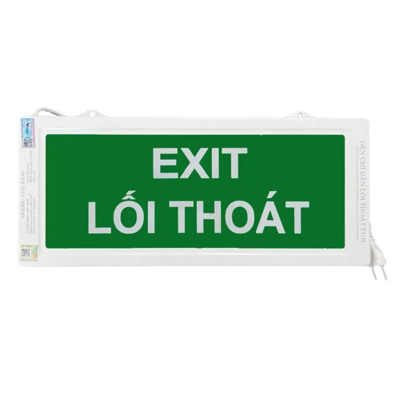 Đèn Exit chỉ lối thoát Fuji Vietlink FJVL-01