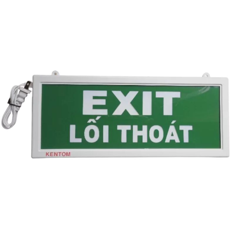 Đèn exit chỉ dẫn lối thoát một mặt KENTOM KT110